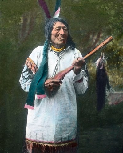 アメリカ合衆国, ネイティブ・アメリカン薬師の肖像, C.1910 (写真) 作： Unbekannter Künstler