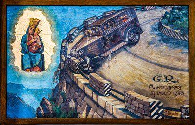 Imagem votiva na igreja de peregrinação Madonna del Sassoon Locarno, Ticino, Suíça, Locarno, Ticino, Suíça, Europa (foto) 作： Unbekannter Künstler