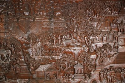 チェンマイのワット・プラ・ドイ・ステープ。救援の様子。タイ 作： Unbekannt