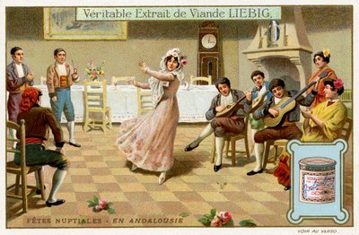 結婚式のお祝いスペイン、アンダルシア 作： Unbekannter Künstler