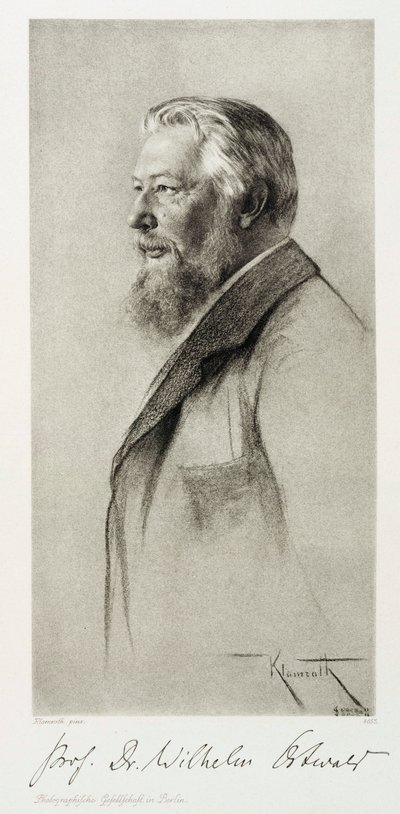 ウィルヘルム・オストワルド、ラトビアの化学者、1910年頃 作： Unbekannt