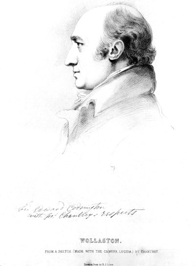 ウィリアム・ハイド・ウォラストン（イギリスの化学者・冶金学者）1810年代頃 作： Unbekannt