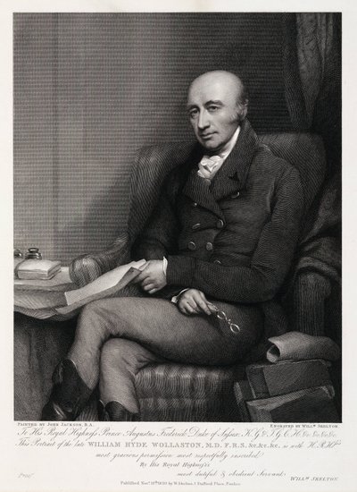 ウィリアム・ハイド・ウォラストン、イギリスの化学者・冶金学者、1810年代頃 作： Unbekannt