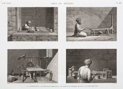 ウール＆ウーステッド、ウィービング（エジプト）、1798年頃 作： Unbekannt
