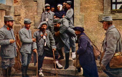 第一次世界大戦：ヴェルダンの戦いにおけるフランス軍 作： Unbekannter Künstler