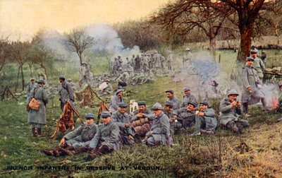 第一次世界大戦：ヴェルダンの戦いにおけるフランス軍 作： Unbekannter Künstler