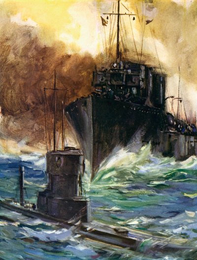第一次世界大戦 - H.M.S.バジャー 作： Unbekannter Künstler