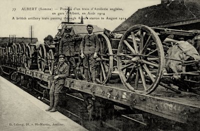 第一次世界大戦イギリス砲兵列車 作： Unbekannter Künstler