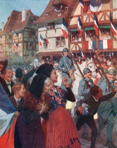 第一次世界大戦：フランス軍のアルザス参戦 作： Unbekannter Künstler
