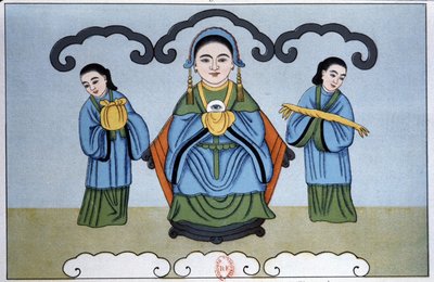 イェン・コアン＝プー・サー、中国の眼光の女神 作： Unbekannter Künstler