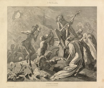 Nuori rakkaus, Karlsruhe, n.1850 (kaiverrus) 作： Unbekannter Künstler