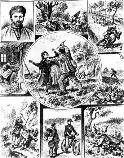19世紀末のフランスで起きた「ヴァッチャー事件」は、1895年から1898年にかけて起きた最初の連続殺人事件の一つです。 作： Unbekannt