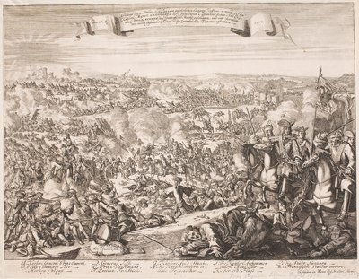 1702年のルザラの戦いに関するリーフレット 作： Unbekannter Stecher