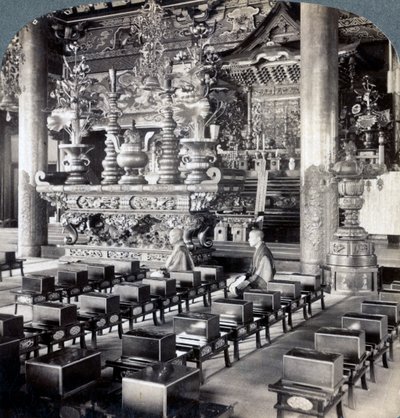 大森県池上寺の僧侶、1904年。 作： Underwood and Underwood
