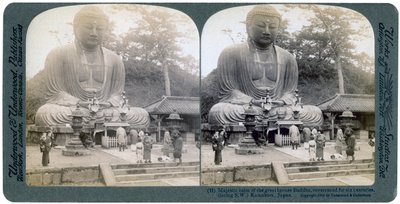 大銅像、鎌倉、日本、1904 作： Underwood and Underwood
