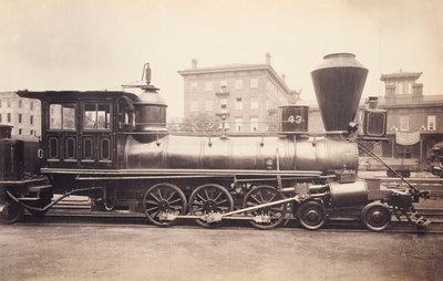 [アルトゥーナ修理工場でのペンシルバニア鉄道機関車］ 作： 身元不明