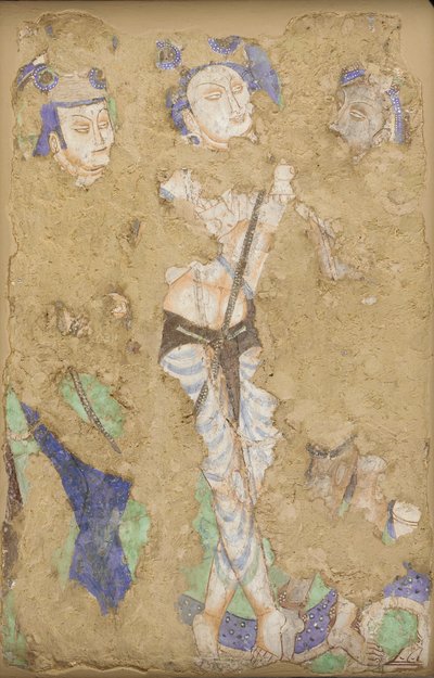 洞窟224より「3人の人物 作： 身元不明