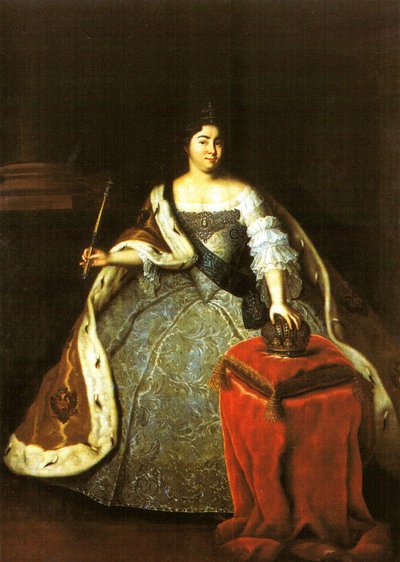 ロシアのエカテリーナ1世の肖像 作： Unidentified painter label QS