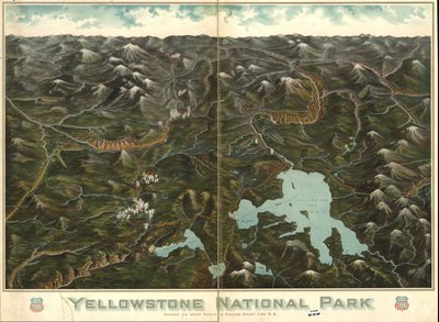 National Park Exhibit、1972 年。米国議会図書館の Web サイトからラスター イメージとして入手することもできます。 2部 作： Union Pacific Railroad Company
