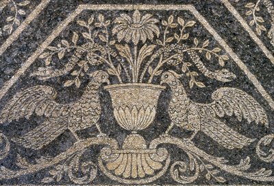 モザイクと壁の装飾、Villa Litta Visconti Borromeo AreseのNymphaeum、ライナーテ、ロンバルディア州、イタリア 作： Unknown