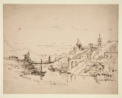 川の風景 作： Unknown
