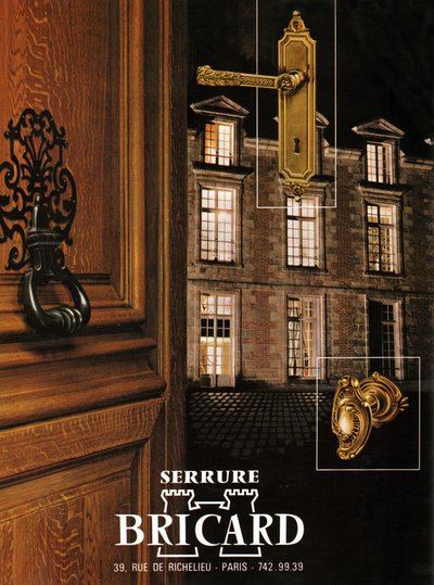 Serrures Bricard。ブリカードロック。 作： Unknown