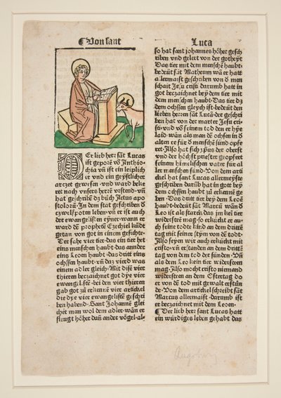 聖ルカ。 (Jacobus da Voragine) 黄金伝説へのイラスト 作： Unknown