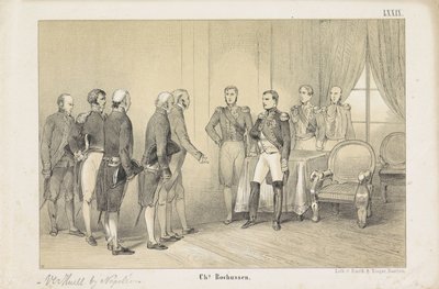 ナポレオンとのヴェルウエル、1806年 作： Unknown