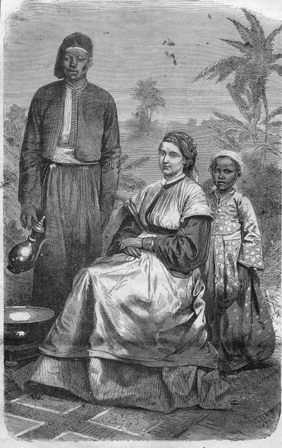 alexandrine petronella francina tinne (1839 1869)。オランダ人旅行者、中央アフリカでトゥアレグ族に殺害される。 作： Unknown artist