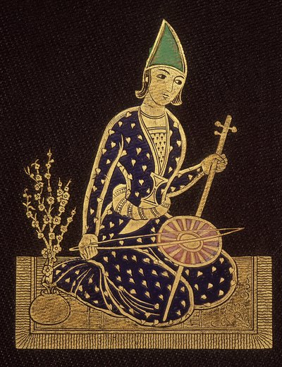 ペルシャ人アレクシス・ソルティコフ王子の著書「ペルシャへの旅」の裏面 作： Unknown artist