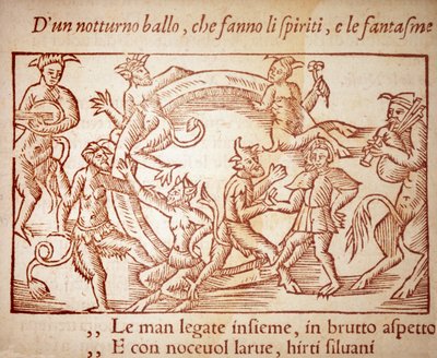 安息日（スウェーデンの宗教家・地理学者であるオラウス・マグヌス（1490-1557）の版画-"Historia de Gentis Septentrionalibus "の中のもの 作： Unknown artist