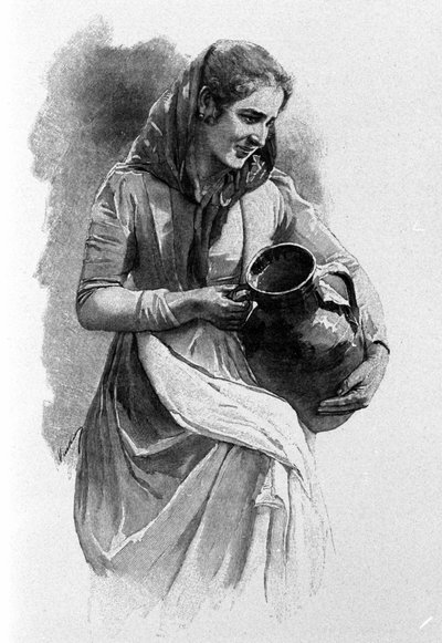 メッシーナ・シチリアの住人である民衆の若い女性。 作： Unknown artist