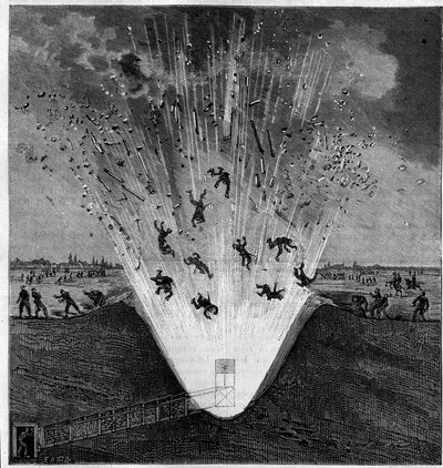 10月6日、アラス（Pas de Calais、62）での戦利品の爆発事故 作： Unknown artist