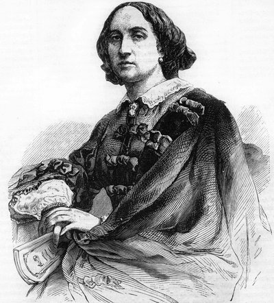 アデレード・リストーリ（1822-1906）、イタリアの悲劇家。 作： Unknown artist