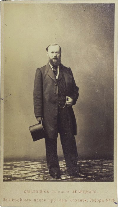 アレクサンドル・オストロフスキー - 劇作家アレクサンドル・N・オストロフスキー(1823-1886)の肖像、匿名。写真 作： Unknown artist