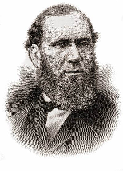 アラン・ピンカートン（1819-1884） スコットランド出身のアメリカ人探偵。 作： Unknown artist