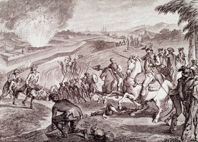 アメリカ独立戦争：ペンサコーラの包囲とスペイン軍の勝利（19世紀の彫刻作品 作： Unknown artist
