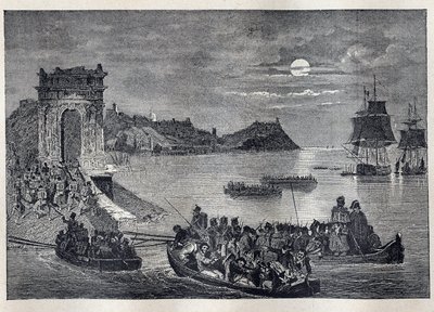 アンコーナ（Ancona） - ルイ・フィリップ1世が2月22日から23日の夜に発動したイタリア遠征隊 作： Unknown artist