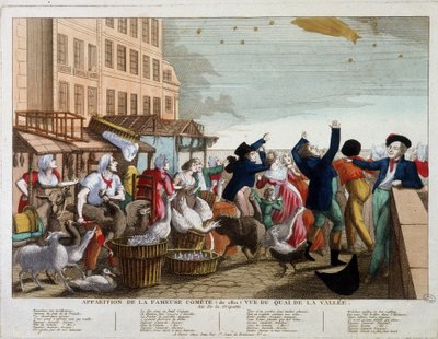 パリのケ・ド・ラ・ヴァレーから見た有名なコメット（1811年）の外観 - song sur l