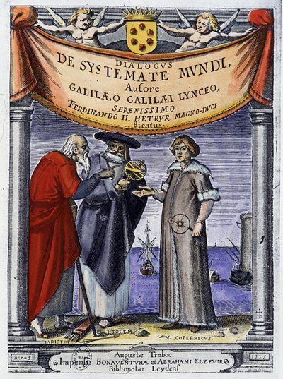 アリストテレス、プトレマイオス、ニコラス・コペルニクス（Nicolaus Copernicus 作： Unknown artist