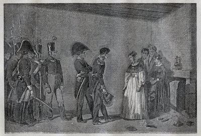 11月7日、ベリー公爵夫人（1798-1870 Marie-Caroline de Bourbon-Sicily）がナントで逮捕される。 作： Unknown artist