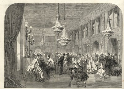 ドイツ、バーデン・バーデン（Baden-Baden） - 会話の部屋の中 - 1867年 作： Unknown artist