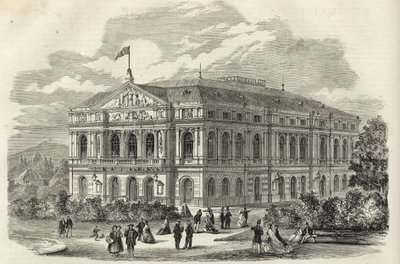 バーデン・バーデン（バーデン・バーデン）（ドイツ） - バーデン劇場 - 1867年 作： Unknown artist