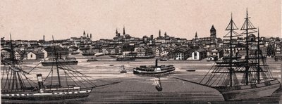 ボルチモア（アメリカ）。The World Illustrates 168 Views "のGeneral View。 作： Unknown artist