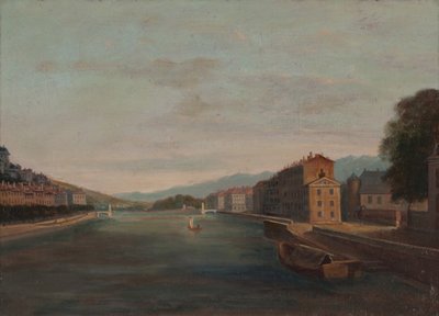グルノーブルのイゼール河岸 1864年 油彩・カンヴァス 作： Unknown artist