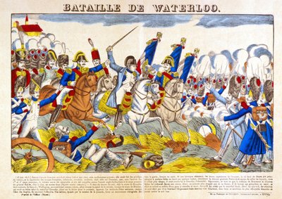 ウォータールーの戦い（1815年）。 作： Unknown artist