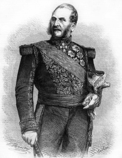 ベルナルド・ピエール・マニャンMaréchal de France (1791 to 1865). 1865年のエングレーヴィング。 作： Unknown artist
