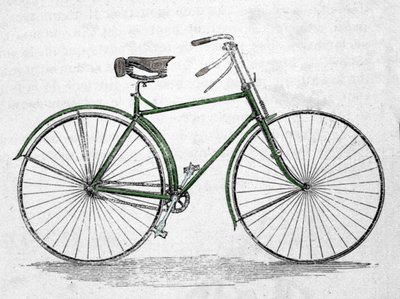 フレーム付きの自転車モデル。 作： Unknown artist