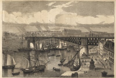 ブレスト-1864年の大吊橋-国立橋-吊橋-ブランコ 作： Unknown artist