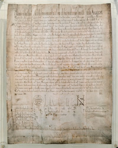 1168年の教皇アレクサンダー3世のブルレ（オルランド・バンディネリ 作： Unknown artist